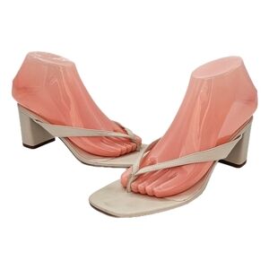 Steve Madden Dodie Sandals in Bone Leather Made In Brazil Size 8.5